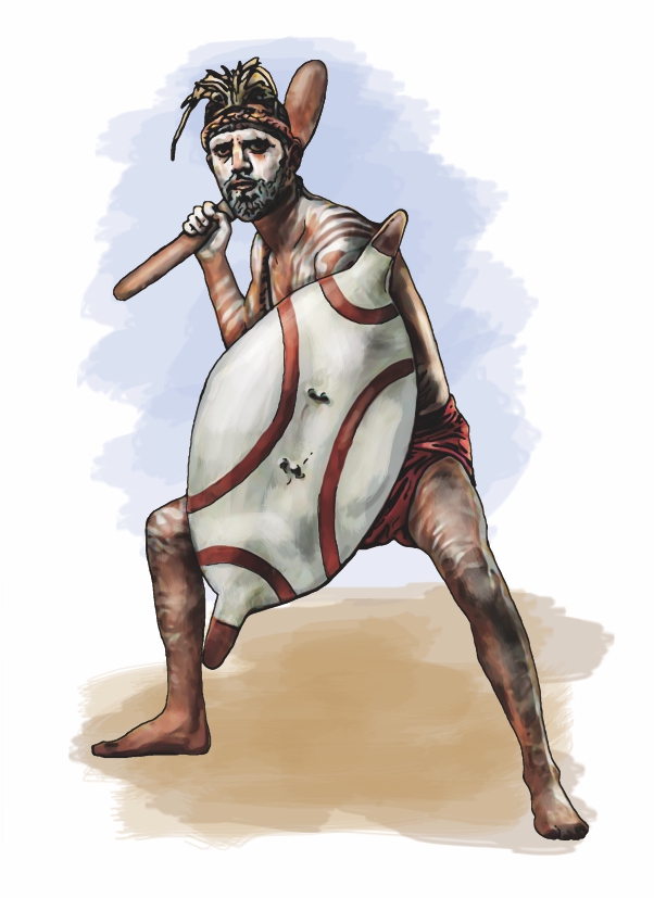 First Australians used shields