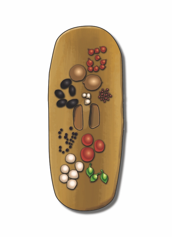 Food and water could be carried in a shield